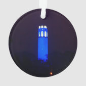 Ornement de San Francisco Blue Coit Tower (dos)