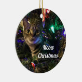 Ornement de sapin de Noël Chat tigré (Droite)