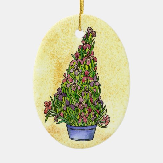 Ornement de sapin de Noël Iris (Devant)