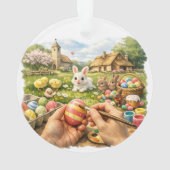 Ornement de scène de peinture de Pâques (dos)