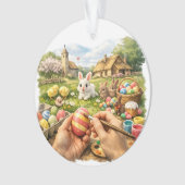 Ornement de scène de peinture de Pâques (devant)