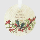 Ornement de servante Vintage rouge (devant)