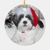 Ornement de Shih Tzu de Noël (Dos)