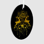 Ornement de silhouettes des cerfs de Noël (devant)