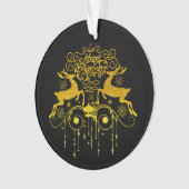 Ornement de silhouettes des cerfs de Noël (devant)