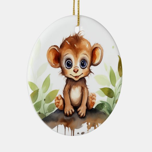 Ornement de singe de bébé (Droite)