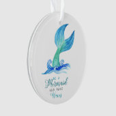 Ornement de sirène personnalisé (devant)