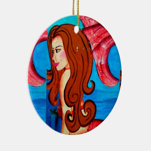 ornement de sirène rousse (Droite)