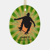 Ornement de skateboard personnalisé (Droite)