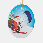 Ornement de ski de Père Noël Snowkite (Droite)