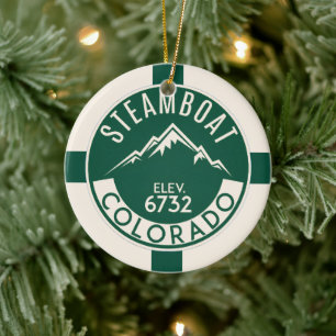 Ornement de ski Steamboat