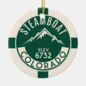 Ornement de ski Steamboat (Devant)
