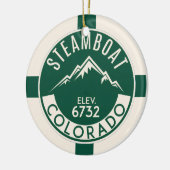 Ornement de ski Steamboat (Gauche)