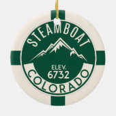 Ornement de ski Steamboat (Dos)