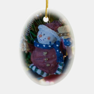 Ornement de Snowman Père Noël