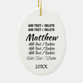 Ornement de soccer (Dos)