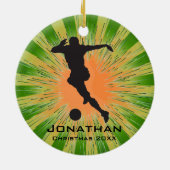 Ornement de soccer personnalisé (Dos)