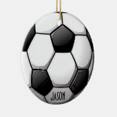 Ornement de soccer personnalisé (Droite)