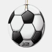 Ornement de soccer personnalisé (Gauche)