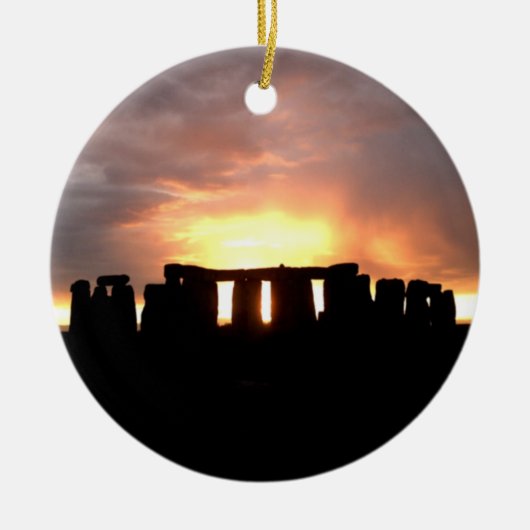 Ornement de solstice d'hiver de Stonehenge (Devant)