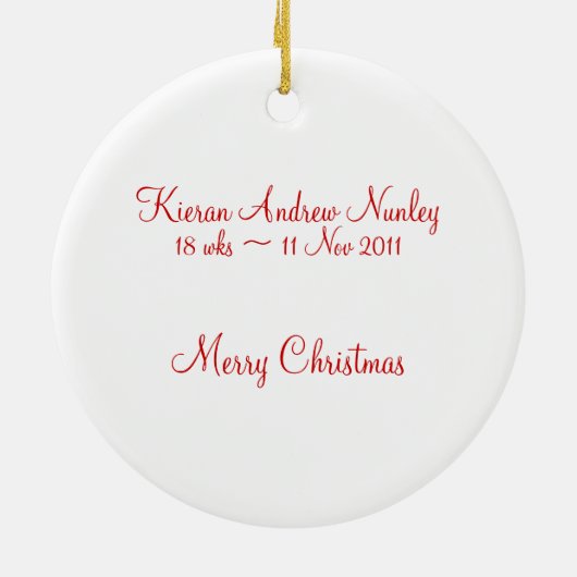 Ornement de sonogramme (Dos)