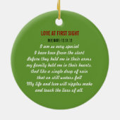 Ornement de sonogramme - amour à la première vue (Dos)