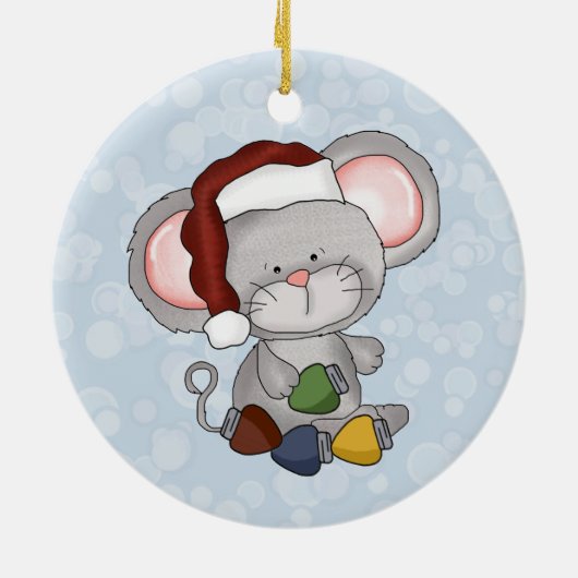 Ornement de souris de Noël (Dos)