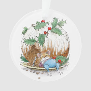 Ornement de souris de sommeiller de pudding de