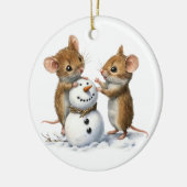 Ornement de souris d'hiver (Gauche)