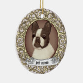 ornement de souvenir affectueux de Boston Terrier (Droite)