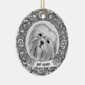 ornement de souvenir affectueux du Lhasa Apso (Droite)