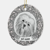 ornement de souvenir affectueux Lhasa Apso (Gauche)