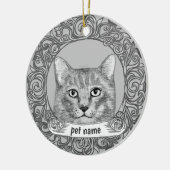 Ornement de souvenir aimant les chats (Gauche)