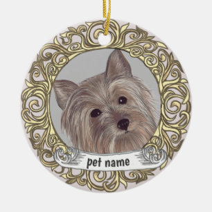 Ornement de souvenir aimant Yorkie