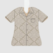 Ornement de souvenir de chemise Aloha en quilt de (devant)