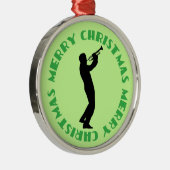 Ornement de souvenir de Joyeux Noël de musique de (Droite)