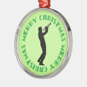 Ornement de souvenir de Joyeux Noël de musique de (Gauche)