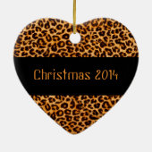 Ornement de souvenir de motif de guépard (Dos)