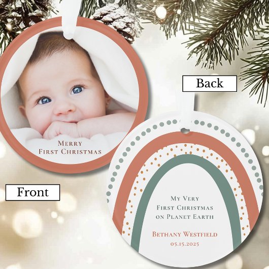 Ornement de souvenir de premier Noël de bébé