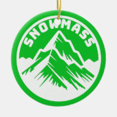 Ornement de souvenir de Ski Snowmass (Devant)