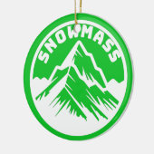 Ornement de souvenir de Ski Snowmass (Gauche)
