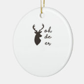 Ornement de style graphique moderne Oh Deer (Gauche)