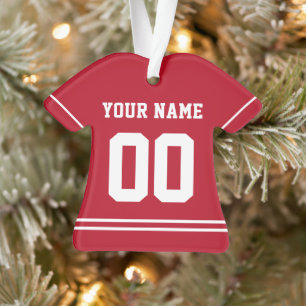 Ornement de style Jersey sportif personnalisé