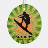 Ornement de surf personnalisé (Gauche)