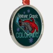Ornement de surfeur du Colorado de Beaver Creek (Droite)