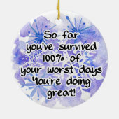 Ornement de survie des aidants naturels (Dos)