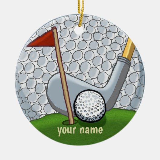 Ornement de swing de golf (Devant)