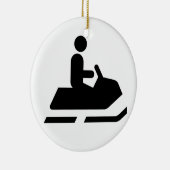Ornement de symbole de Snowmobile (Droite)