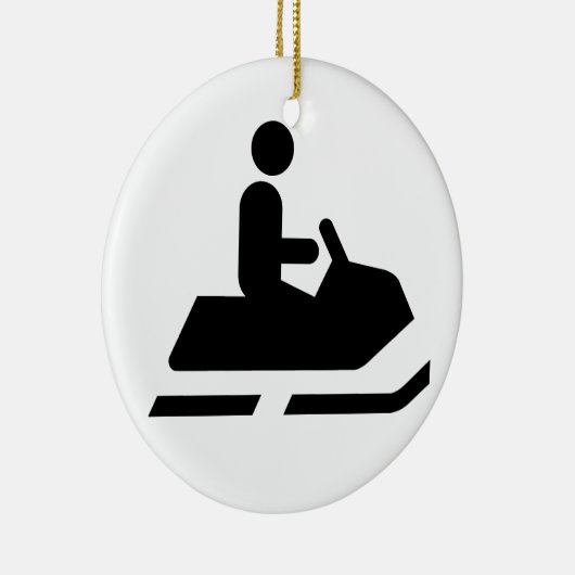 Ornement de symbole de Snowmobile (Droite)