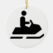 Ornement de symbole de Snowmobile (Devant)